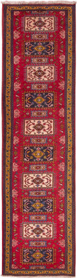 Alfombra de pasillo Alfombra persa - Nómada - 308 x 83 cm - rojo