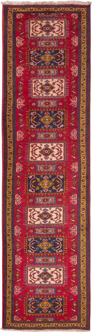 Alfombra de pasillo Alfombra persa - Nómada - 308 x 83 cm - rojo
