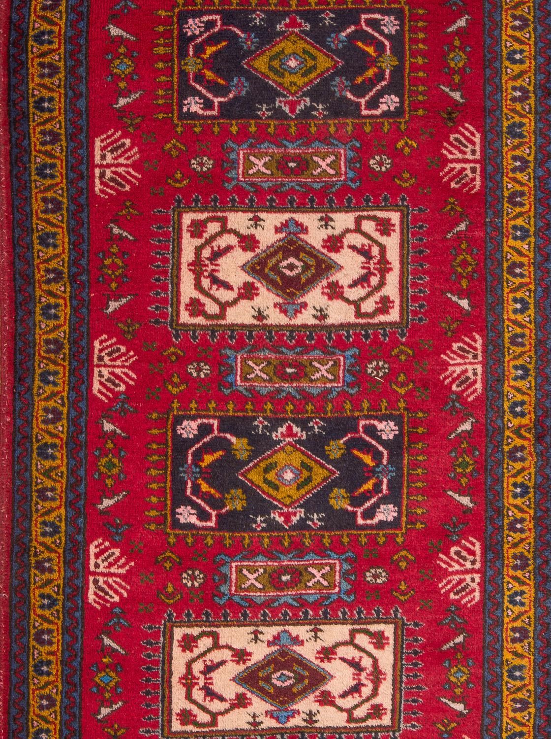 Alfombra de pasillo Alfombra persa - Nómada - 308 x 83 cm - rojo