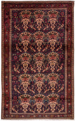 Alfombra persa - Nómada - 188 x 115 cm - multicolor