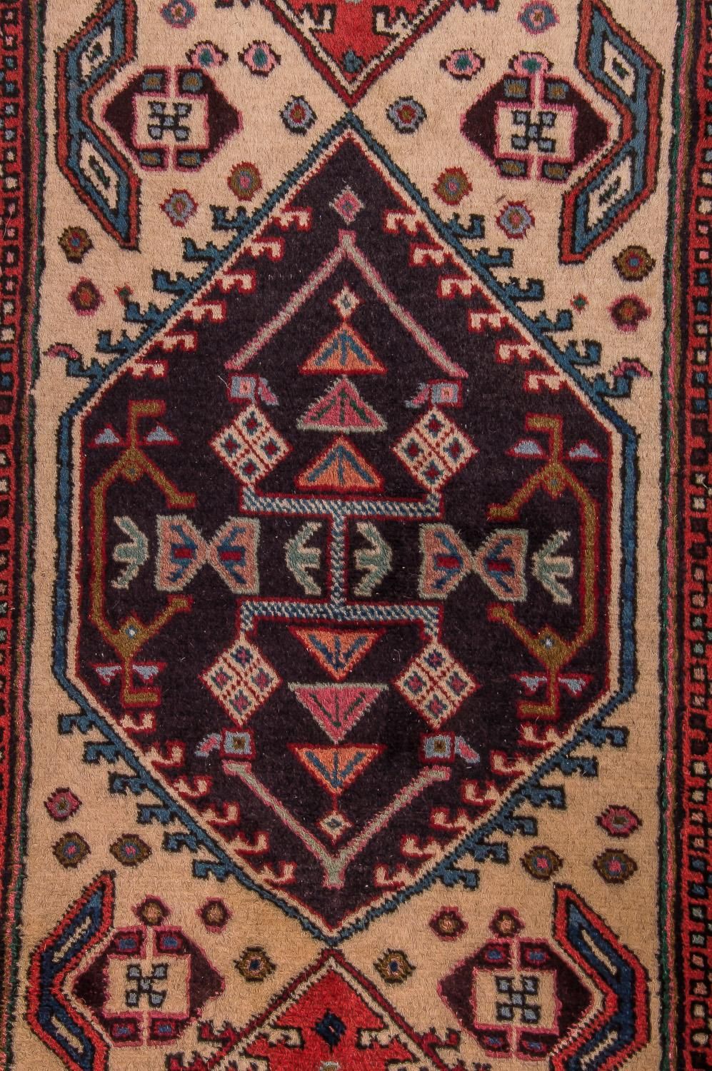 Alfombra de pasillo Alfombra persa - Nómada - 296 x 75 cm - beige