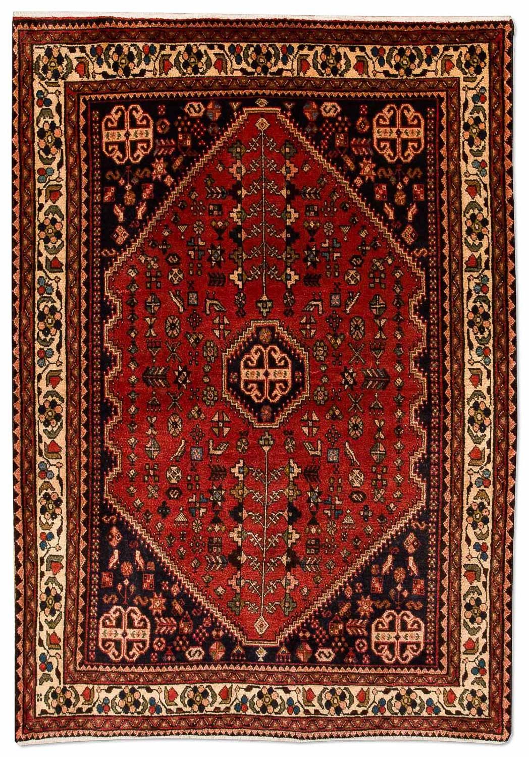 Alfombra persa - Nómada - 151 x 103 cm - rojo