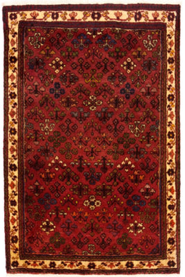Alfombra persa - Nómada - 145 x 92 cm - rojo