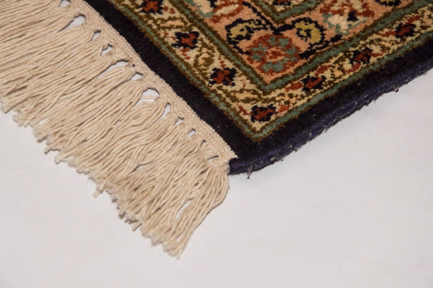Alfombra de seda - Seda de Cachemira - 285 x 183 cm - azul oscuro