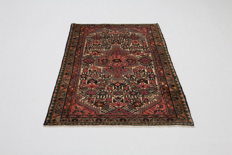 Alfombra persa - Nómada - 155 x 94 cm - marrón