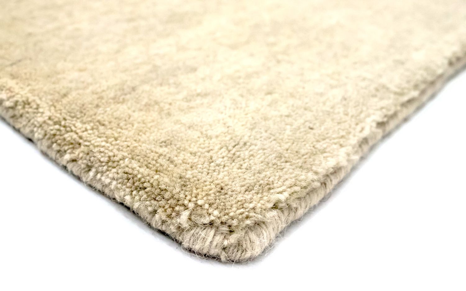 Alfombra de lana - 120 x 68 cm - beige