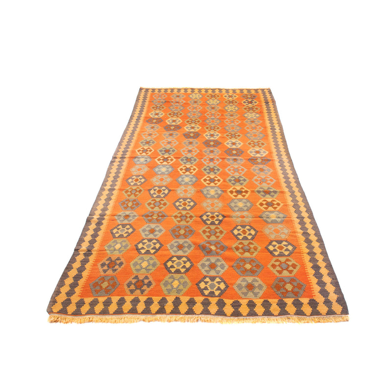 Alfombra de pasillo Alfombra Kelim - Antigua - 290 x 140 cm - multicolor