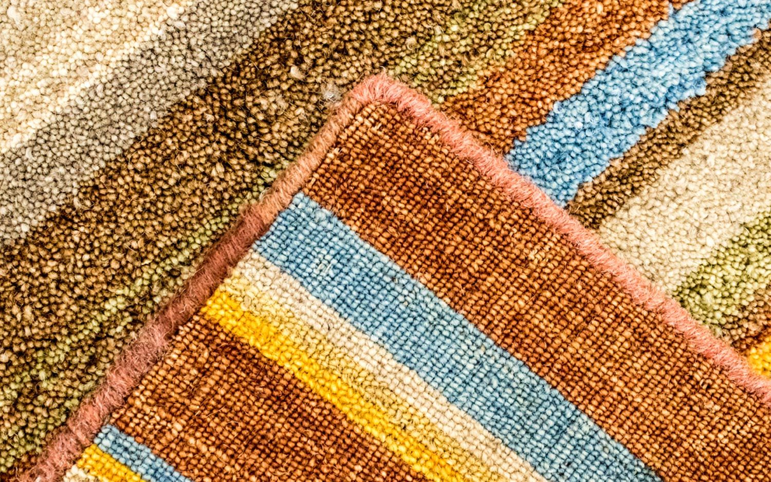 Alfombra de lana - 225 x 162 cm - multicolor