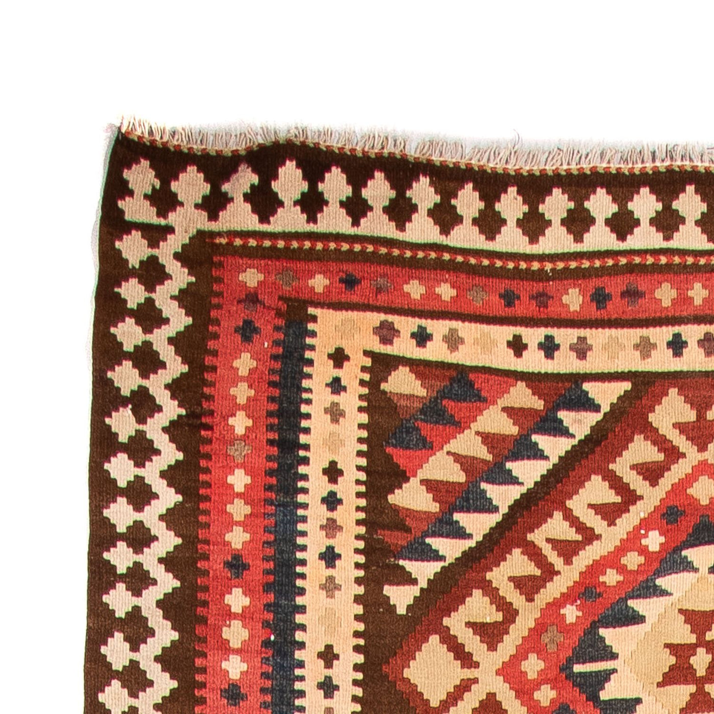 Kilim antiguo Alfombra 402x135cm