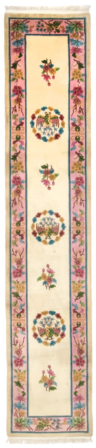 Alfombra de pasillo Alfombra china - 338 x 70 cm - beige