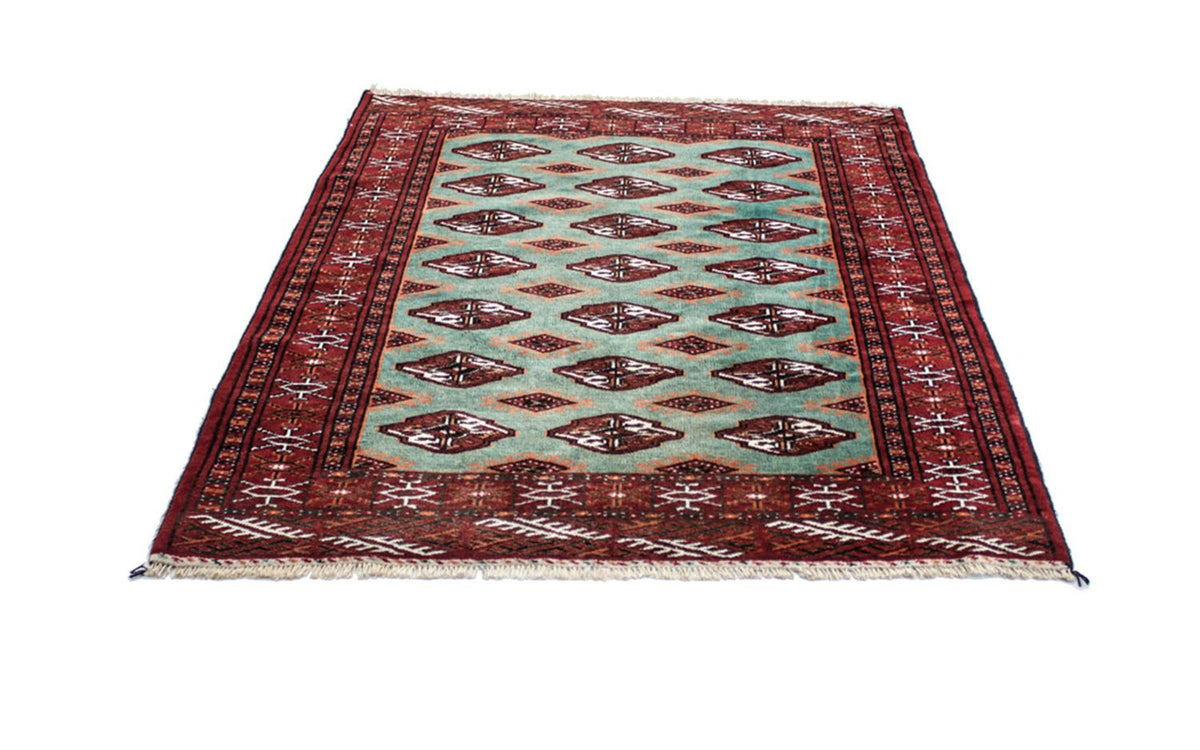 Alfombra Turkaman - 124 x 100 cm - turquesa