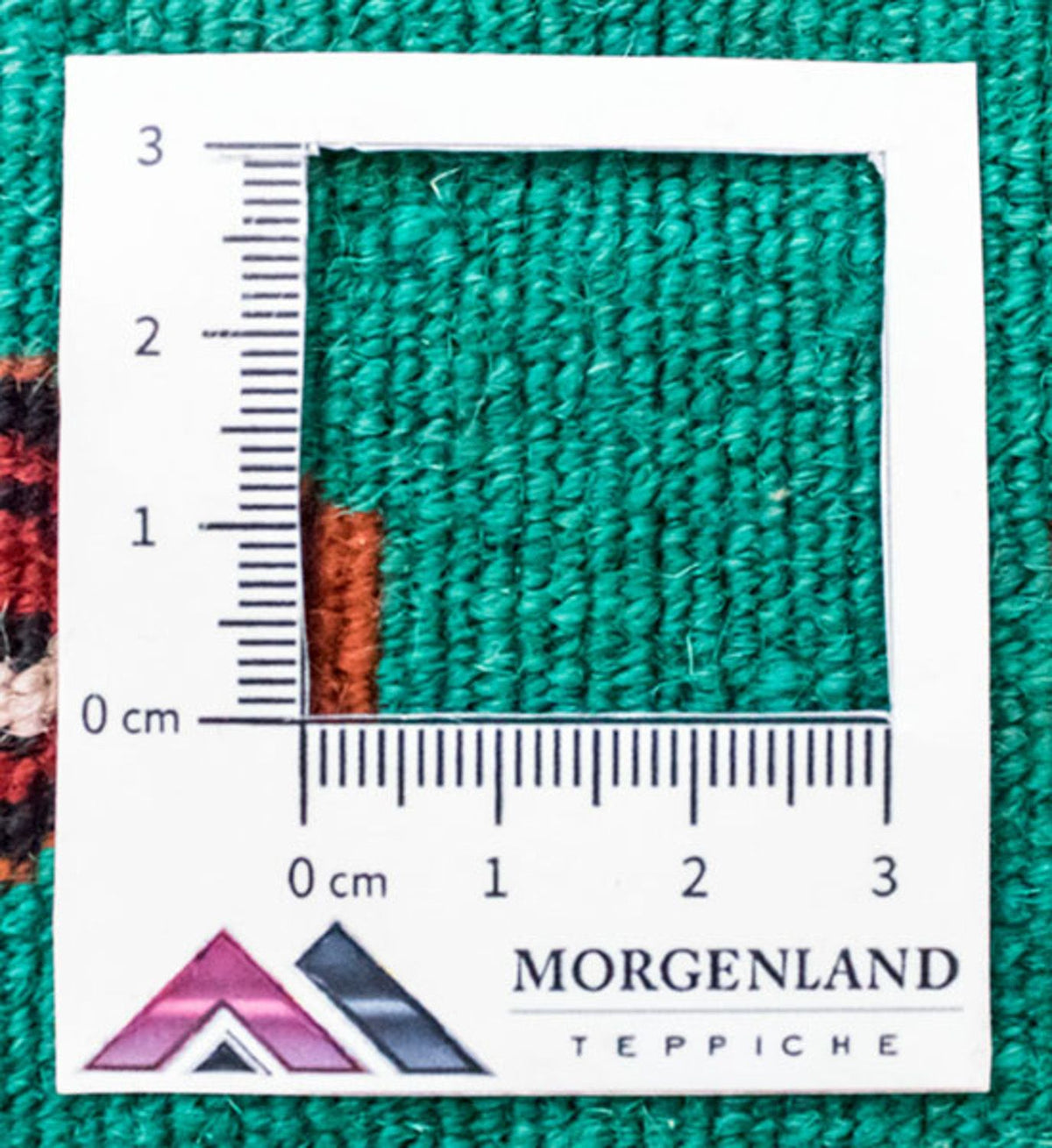 Alfombra Turkaman - 124 x 100 cm - turquesa