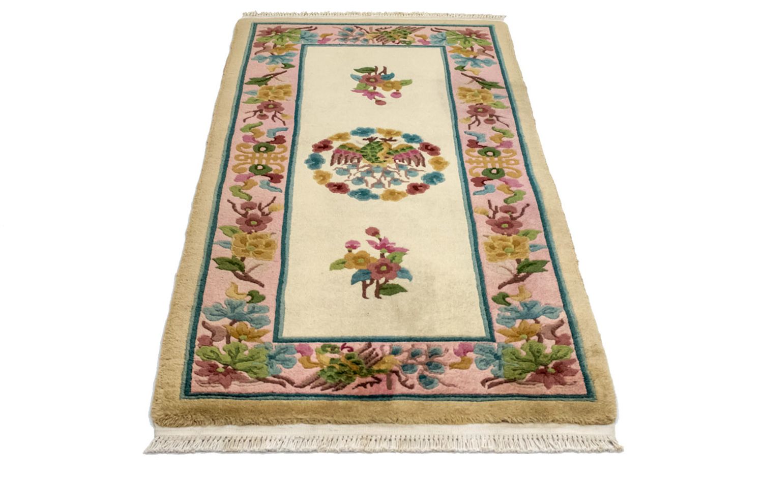 Alfombra china - 140 x 70 cm - beige
