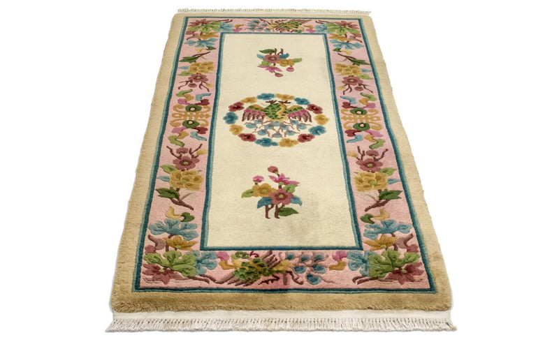 Alfombra china - 140 x 70 cm - beige