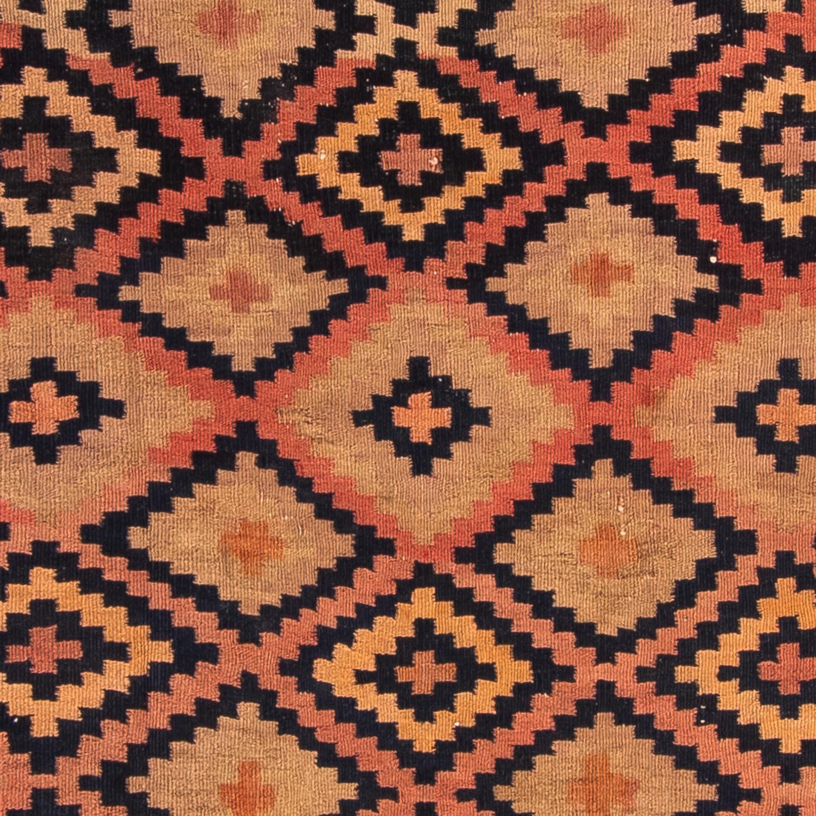 Alfombra de pasillo Alfombra Kelim - Antigua - 330 x 145 cm - multicolor