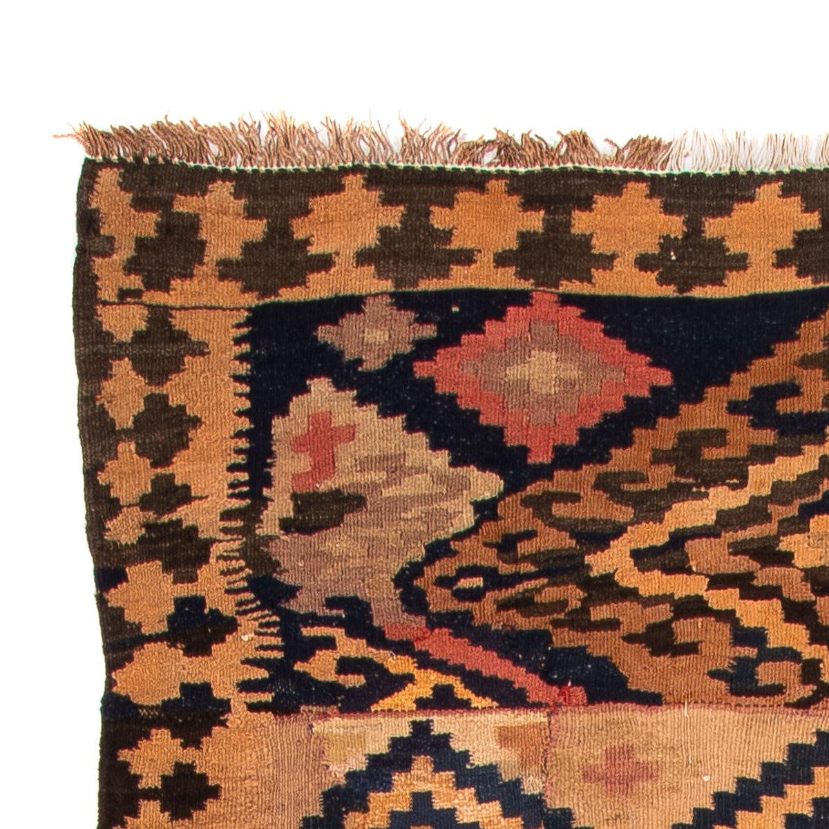 Alfombra de pasillo Alfombra Kelim - Antigua - 330 x 145 cm - multicolor