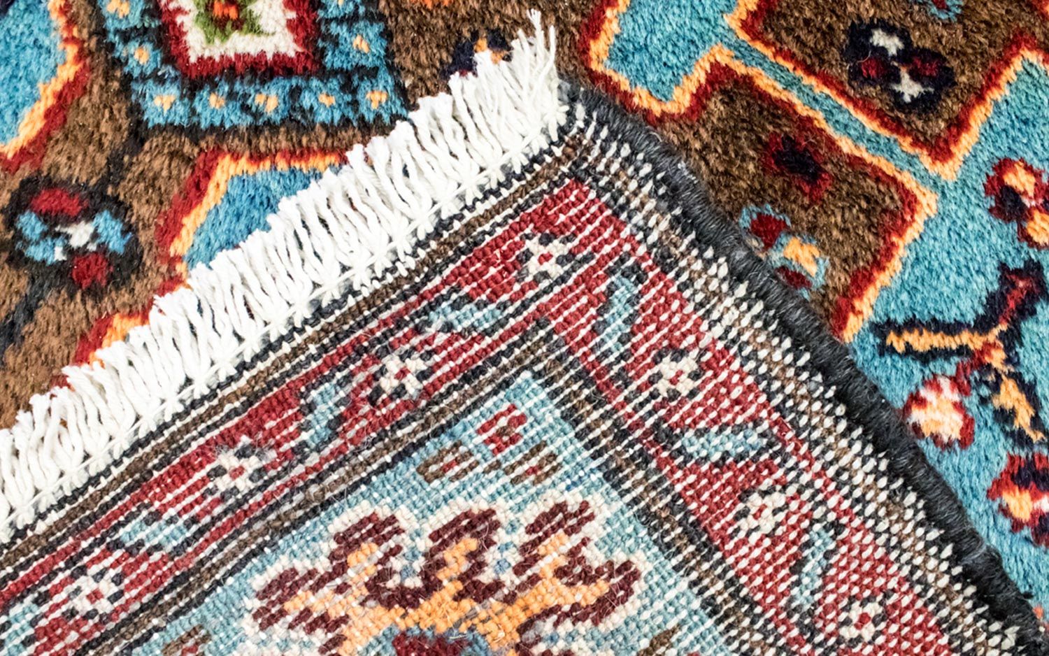 Alfombra persa - Nómada - 199 x 130 cm - azul