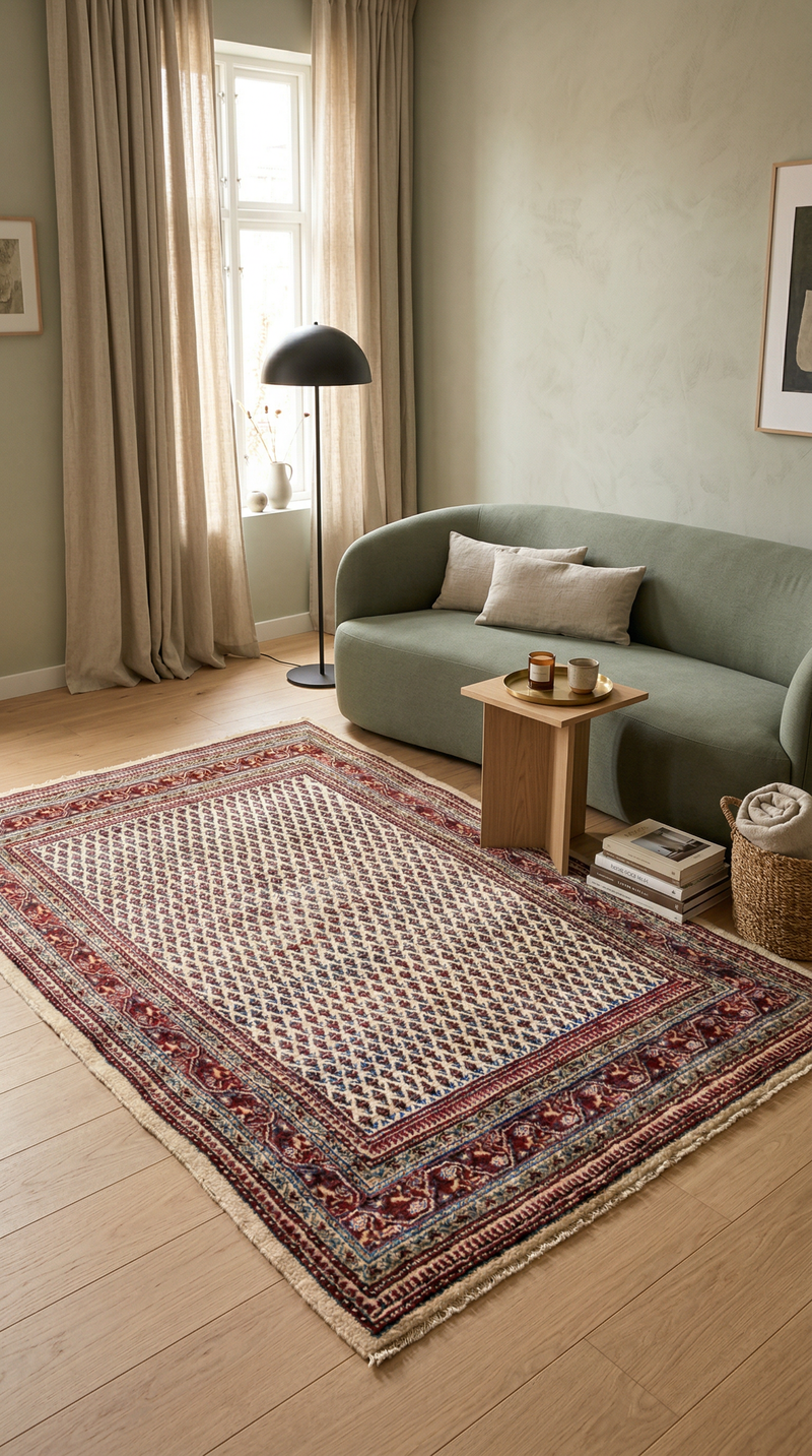 Alfombra persa - Mir - 267 x 162 cm - beige