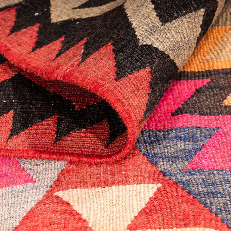 Alfombra de pasillo Alfombra Kelim - Antigua - 350 x 150 cm - multicolor