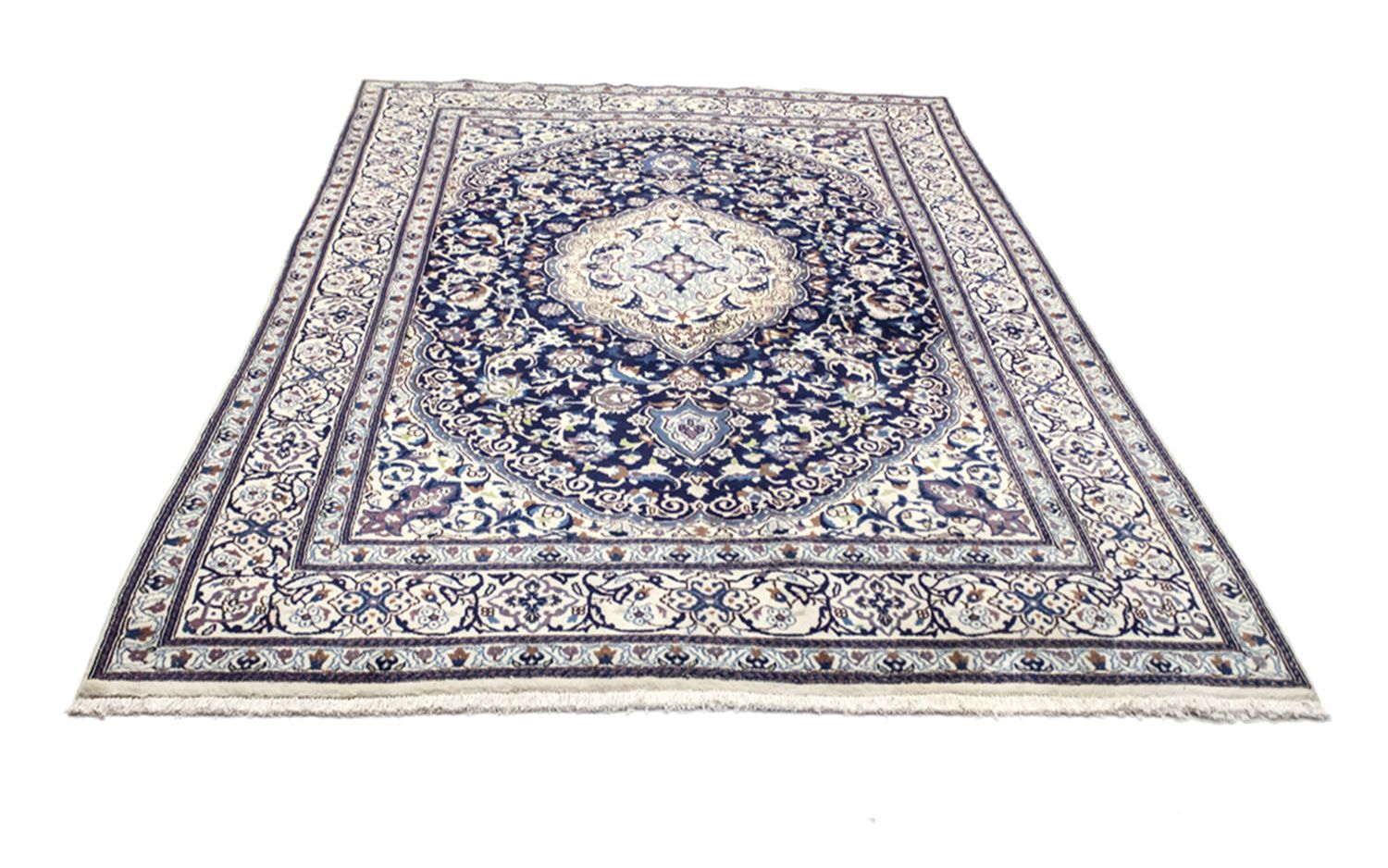 Alfombra Persa - Nain - Real - 291 x 199 cm - azul