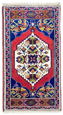 Alfombra oriental - 97 x 56 cm - azul