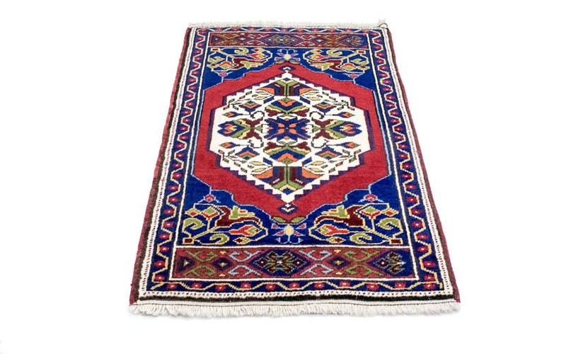 Alfombra oriental - 97 x 56 cm - azul