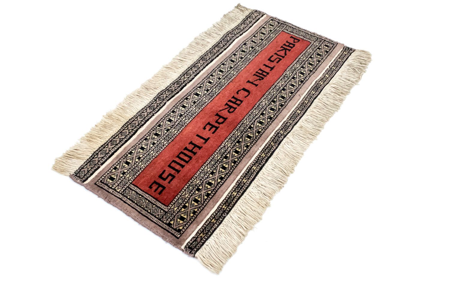 Alfombra Pakistani - 68 x 30 cm - rojo