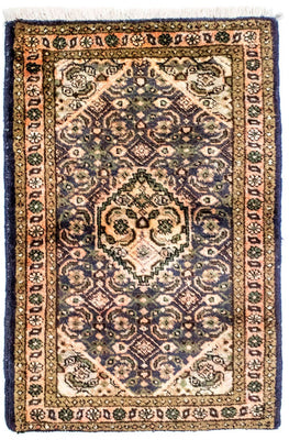 Alfombra persa - Nómada - 95 x 68 cm - azul