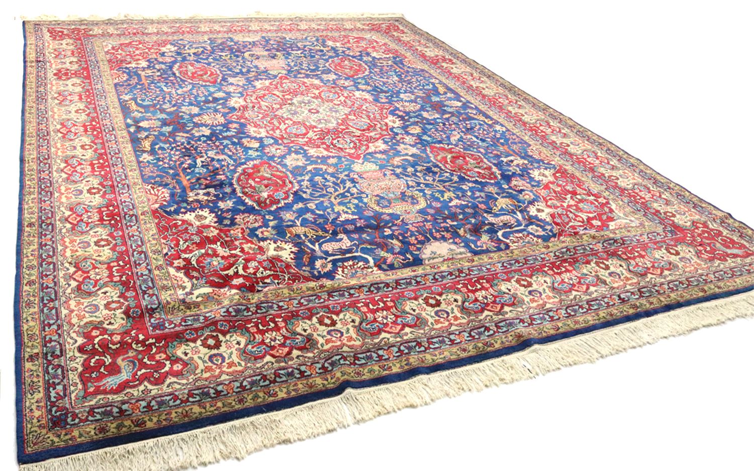 Alfombra persa - Tabriz - 457 x 344 cm - azul