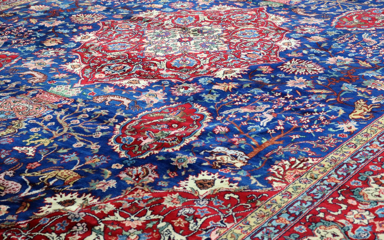 Alfombra persa - Tabriz - 457 x 344 cm - azul