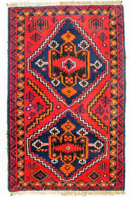 Alfombra Belutsch - 125 x 72 cm - rojo
