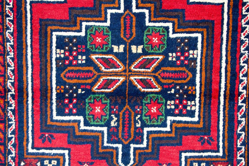 Alfombra Belutsch - 126 x 73 cm - rojo