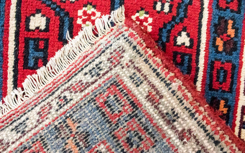 Alfombra oriental - 120 x 60 cm - rojo
