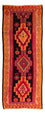 Alfombra de pasillo Alfombra Kelim - Antigua - 325 x 140 cm - multicolor