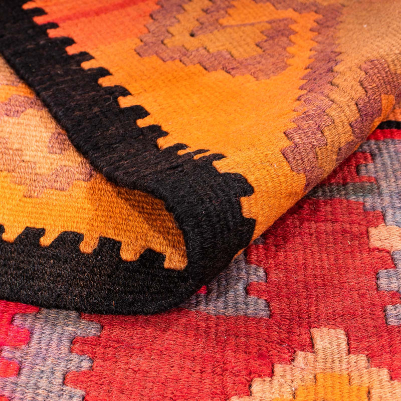 Alfombra de pasillo Alfombra Kelim - Antigua - 325 x 140 cm - multicolor