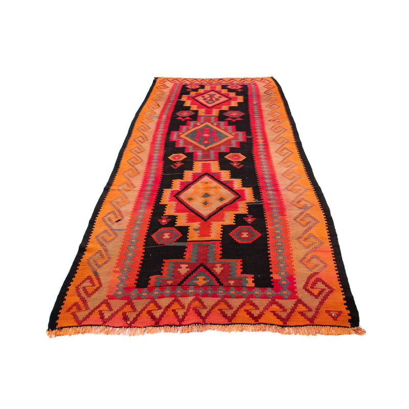 Alfombra de pasillo Alfombra Kelim - Antigua - 325 x 140 cm - multicolor