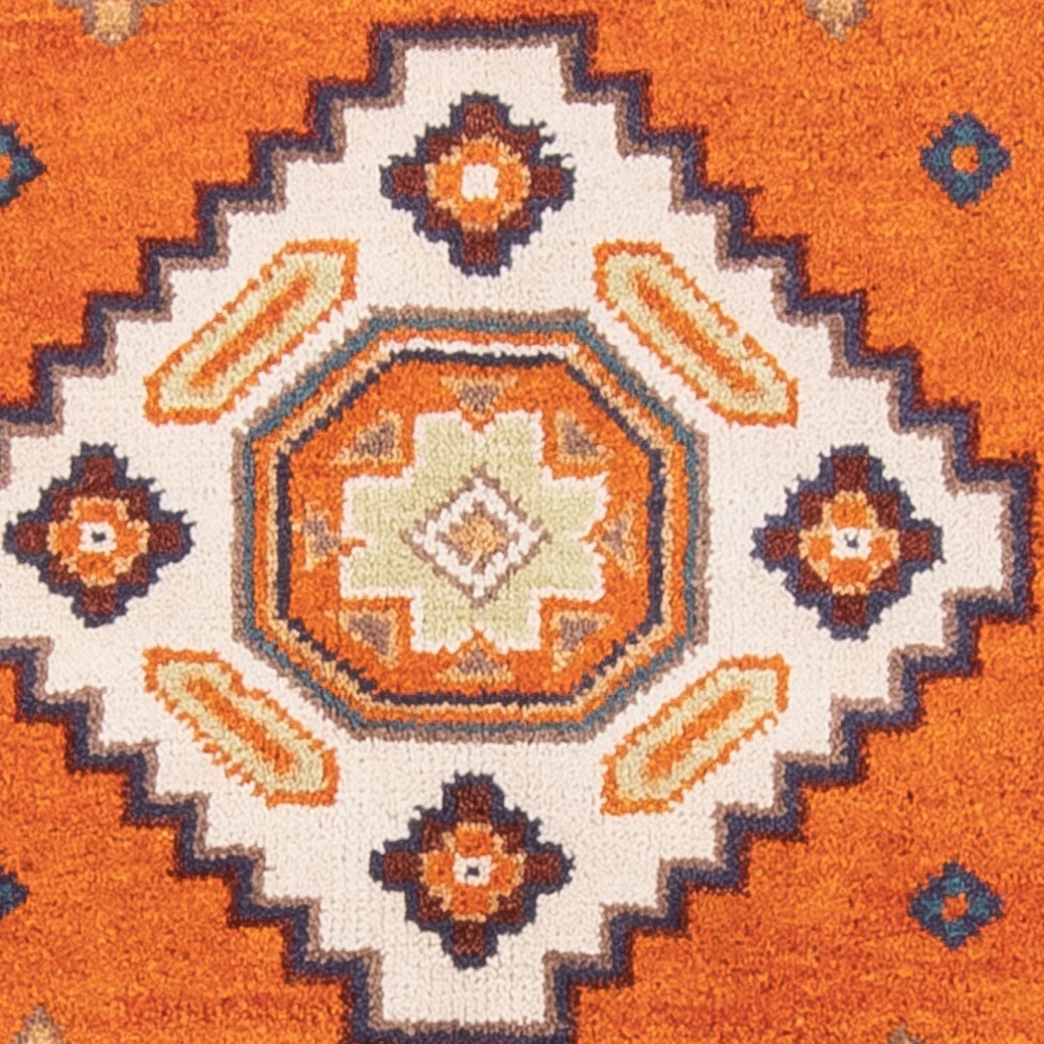 Alfombra Ziegler - Kazak - 204 x 147 cm - naranja