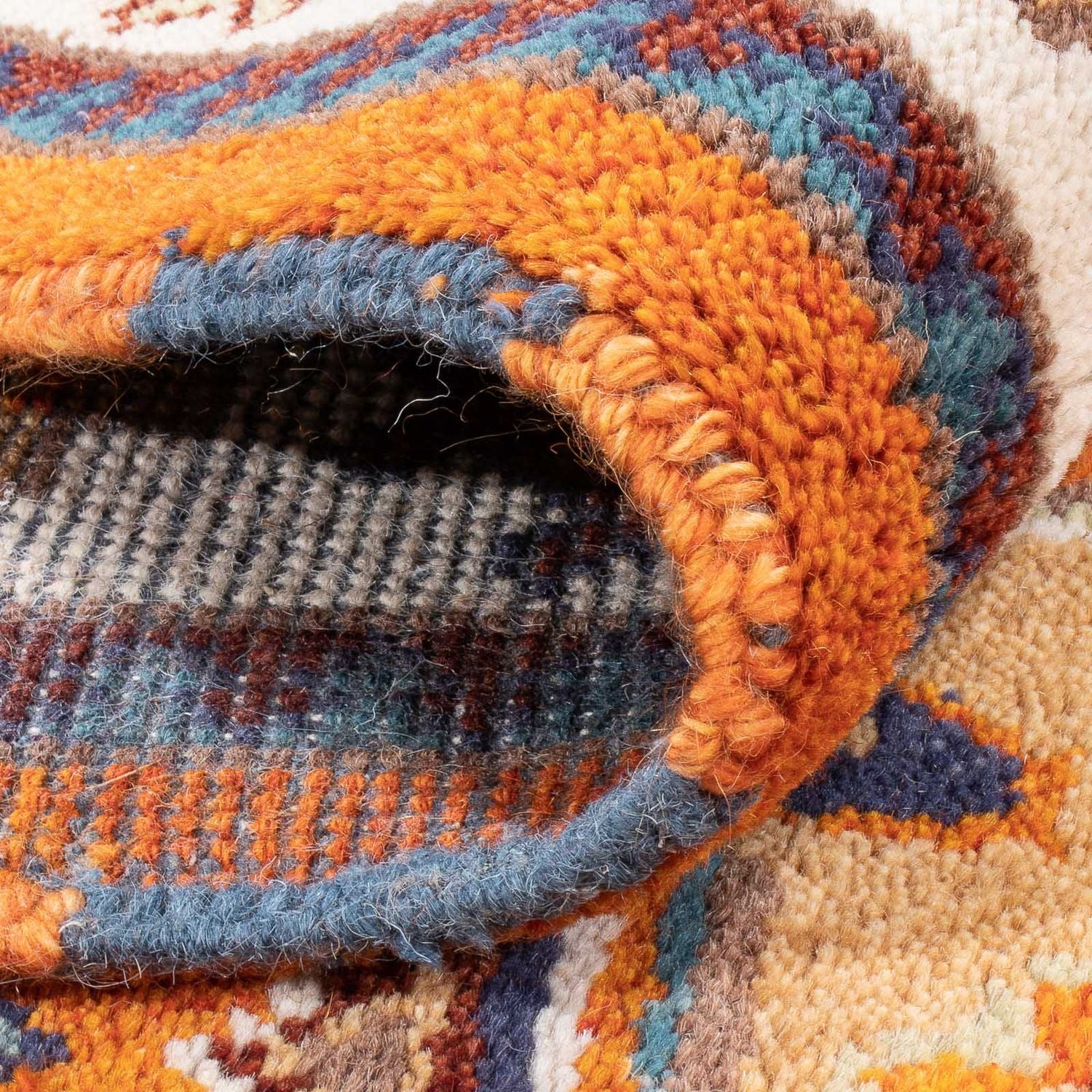 Alfombra Ziegler - Kazak - 204 x 147 cm - naranja