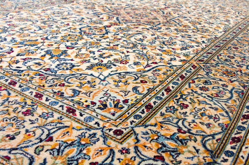 Alfombra persa - Keshan - 222 x 139 cm - beige
