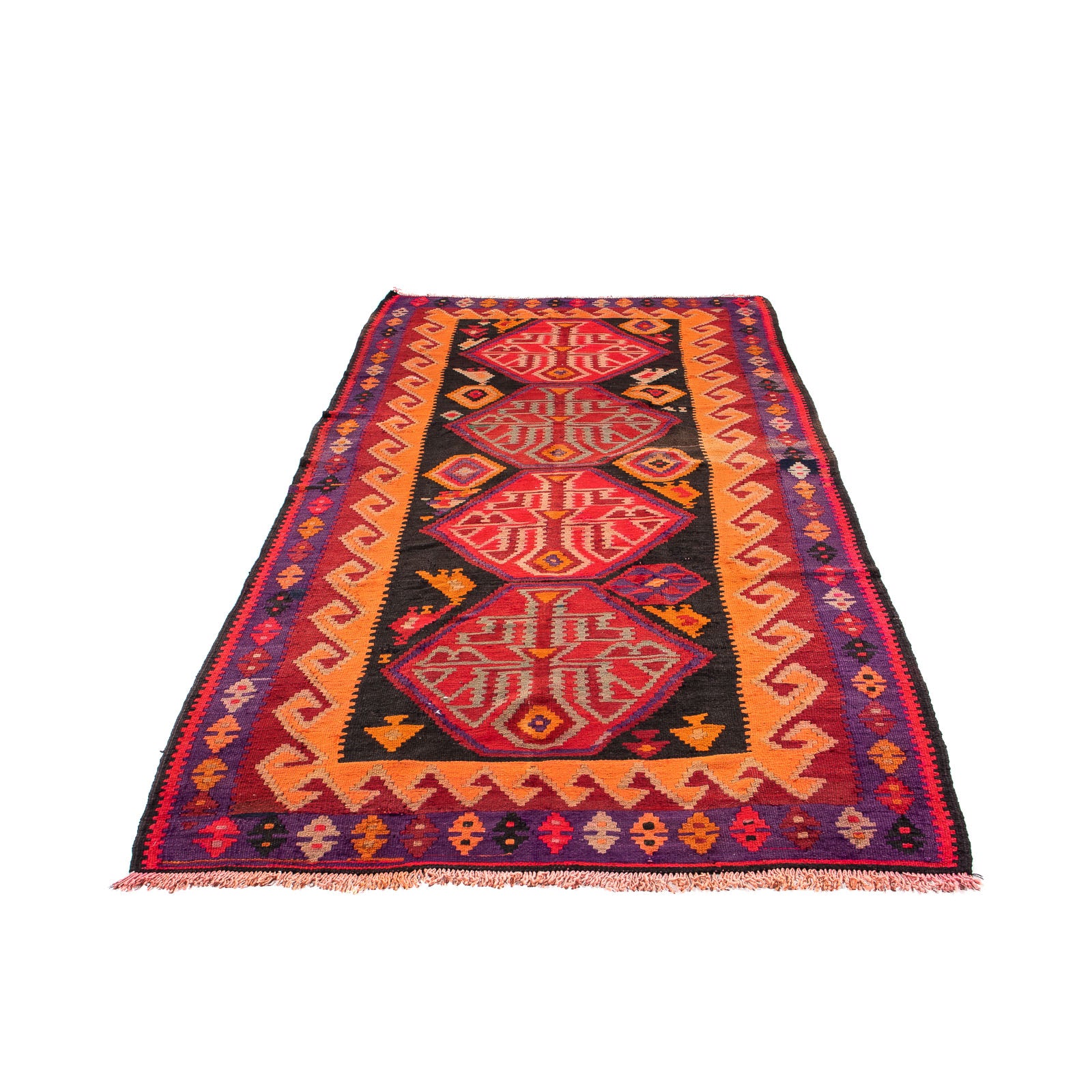 Alfombra Kelim - Antigua cuadrado  - 150 x 142 cm - multicolor