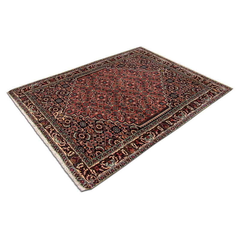 Alfombra persa - Bidjar - 103 x 78 cm - rojo claro