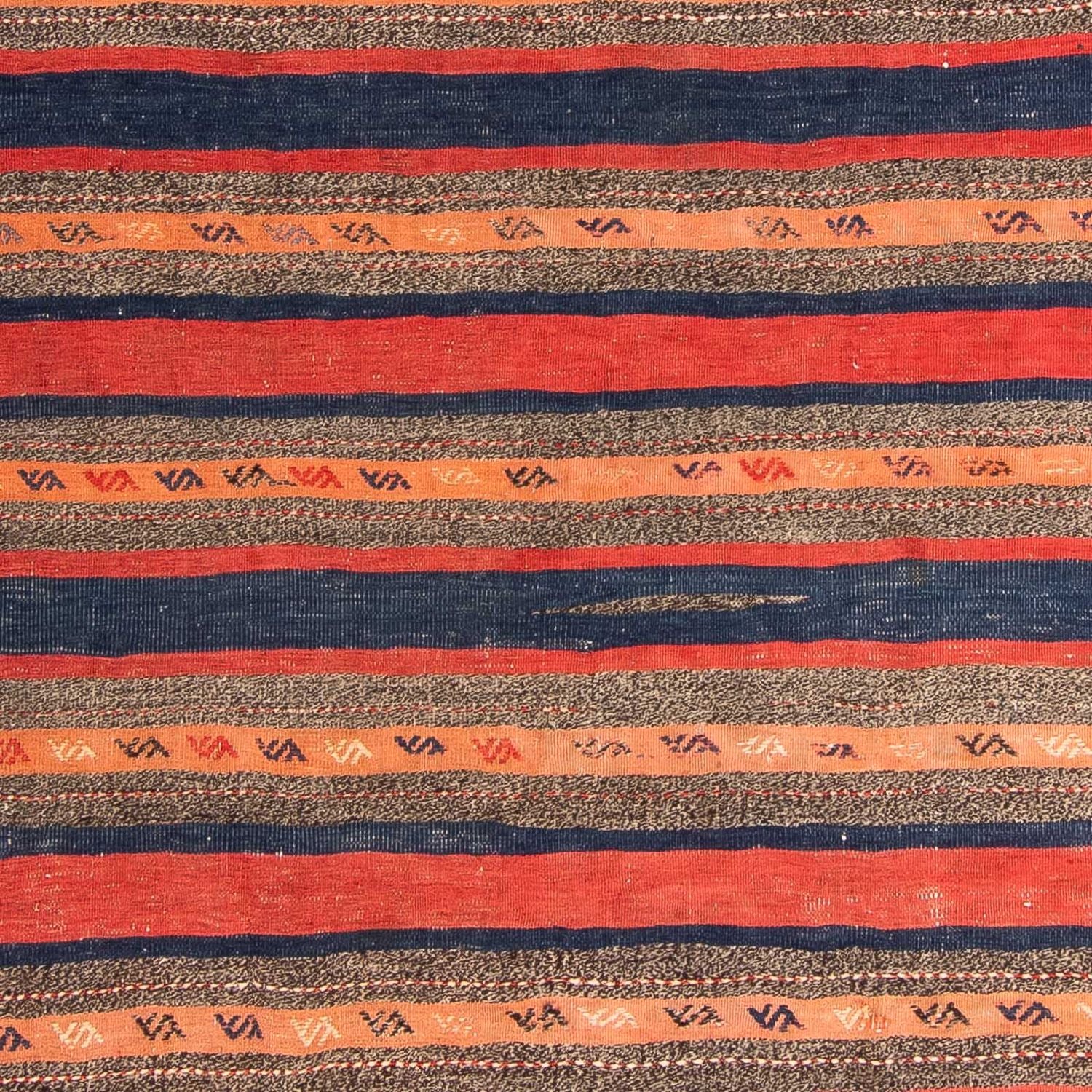 Alfombra de pasillo Alfombra Kelim - Antigua - 312 x 142 cm - multicolor