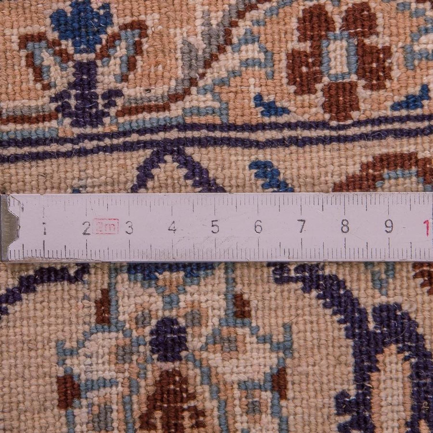 Alfombra Persa - Nain - Real - 204 x 130 cm - azul oscuro