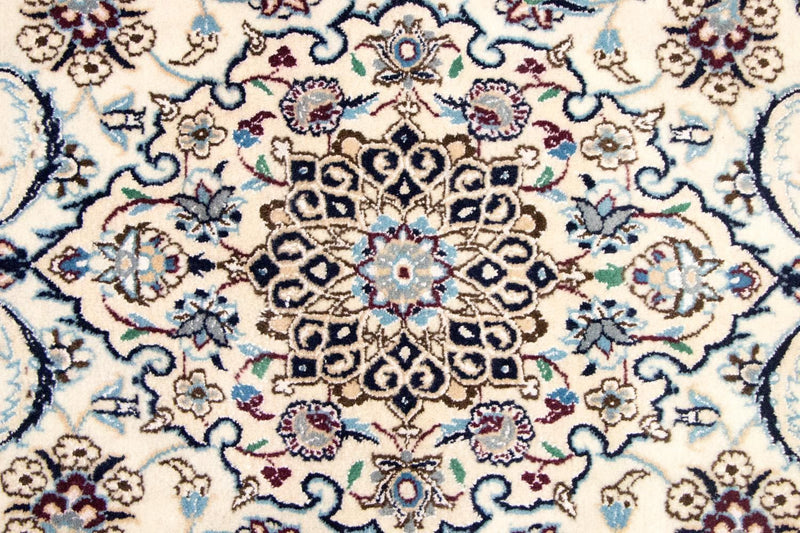 Alfombra de pasillo Alfombra Persa - Nain - Real - 254 x 88 cm - beige