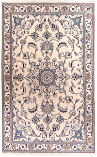 Alfombra persa - Nain - 202 x 120 cm - beige