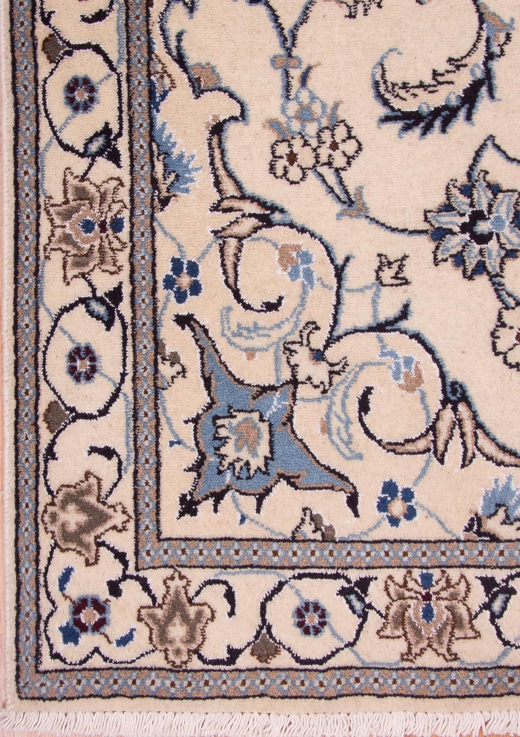 Alfombra persa - Nain - 202 x 120 cm - beige