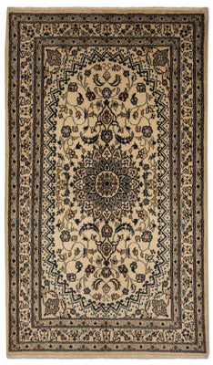 Alfombra persa - Nain - 214 x 118 cm - beige