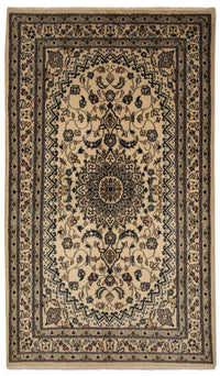 Alfombra persa - Nain - 214 x 118 cm - beige
