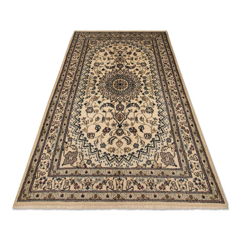 Alfombra persa - Nain - 214 x 118 cm - beige