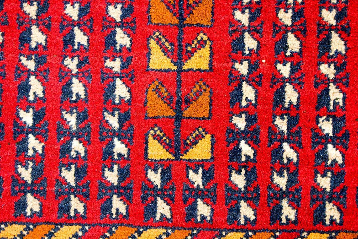 Alfombra Belutsch - 126 x 73 cm - rojo